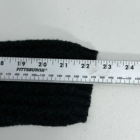 Vintage‎ Knit Fringe Grandma Sweater Womens M Multicolor Cottagecore Patchwork - Picture 7 of 9